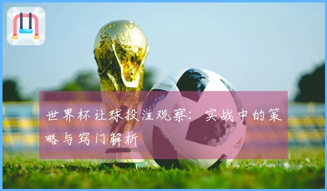 世界杯让球投注观察：实战中的策略与窍门解析